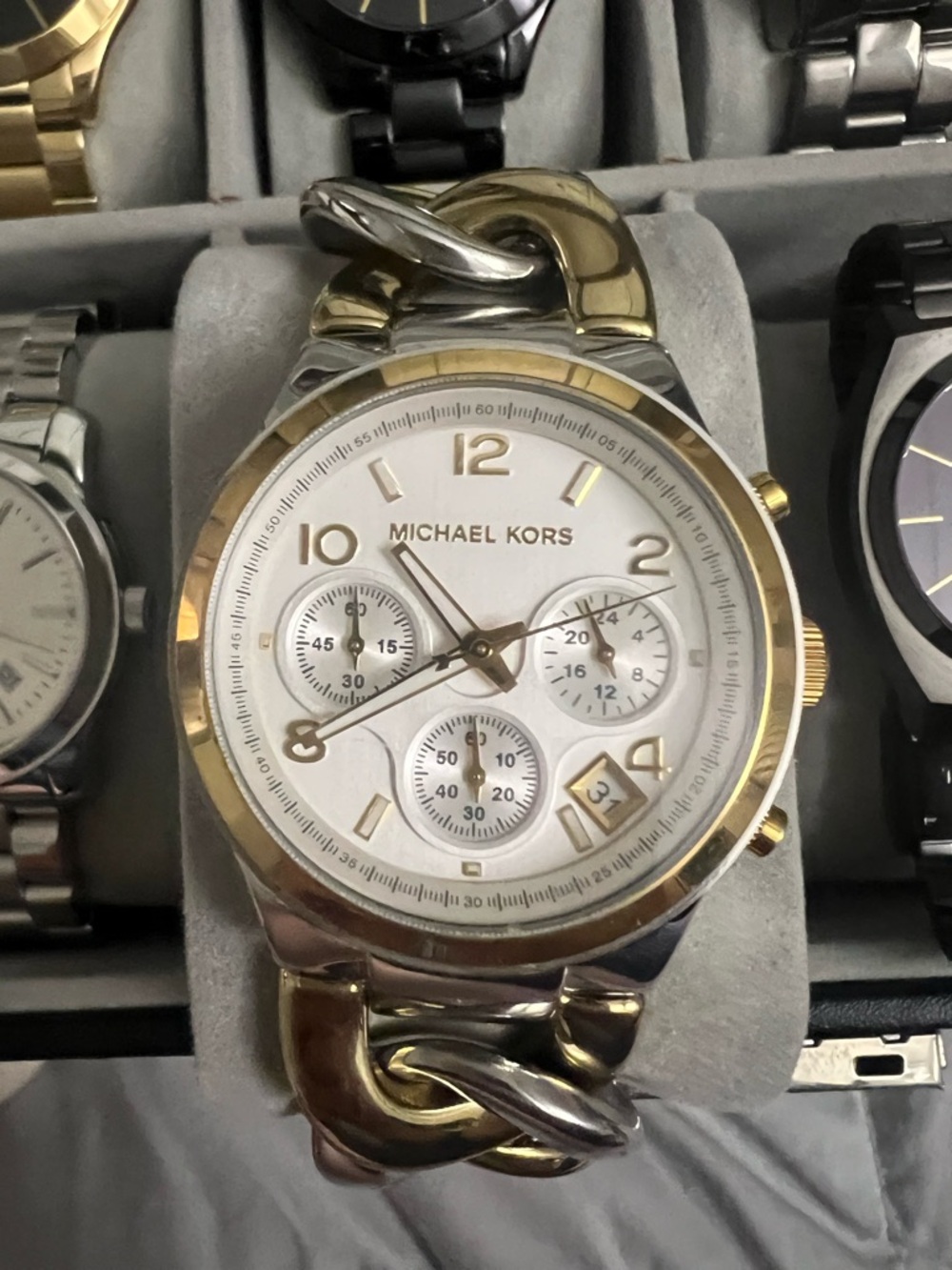 Michael Kors Women’s Two-Tone Gold & Silver Runway MK3199